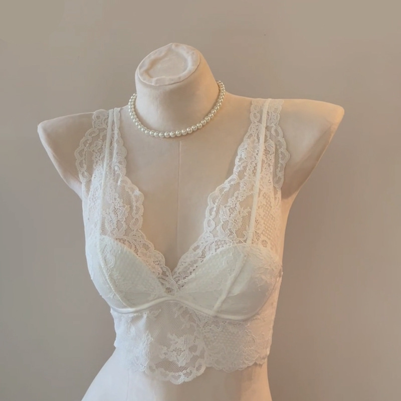 Dragon heart with lace underwear thin sexy no steel ring vest bra manufacturers live cross-border Huage * home yue