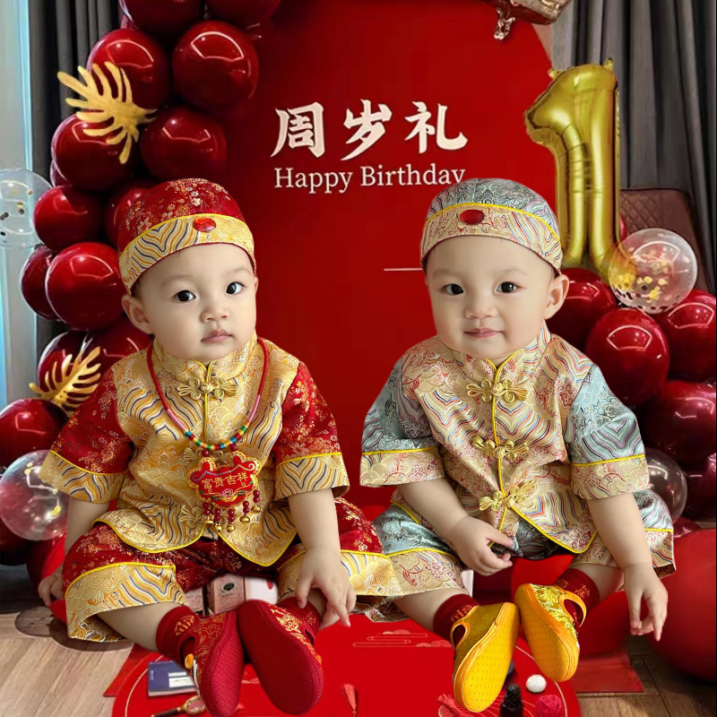 Платье для детей 25 летнее китайское платье для мальчиков и девочек, платье для малышей одного года, для недель, банкетов, дней рождения, праздничное платье для костюма