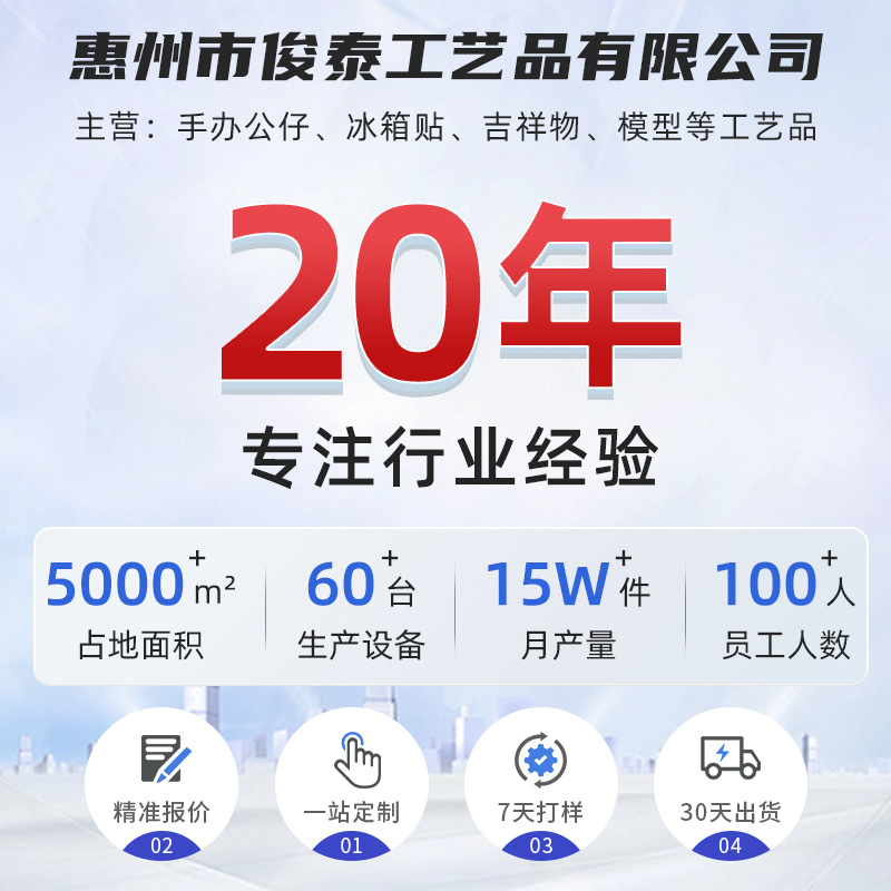 Resin ornaments handicraft PVC doll cartoon blind box mascot doll to sample custom made