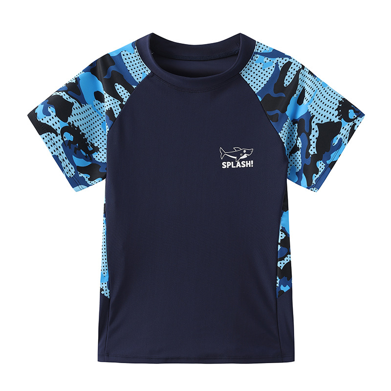 Children's Swimsuit Boys' Large Size Professional Quick-Drying Training Swimsuit Youth Split Double-Layer Pants Anti-Embarrassment Swimsuit