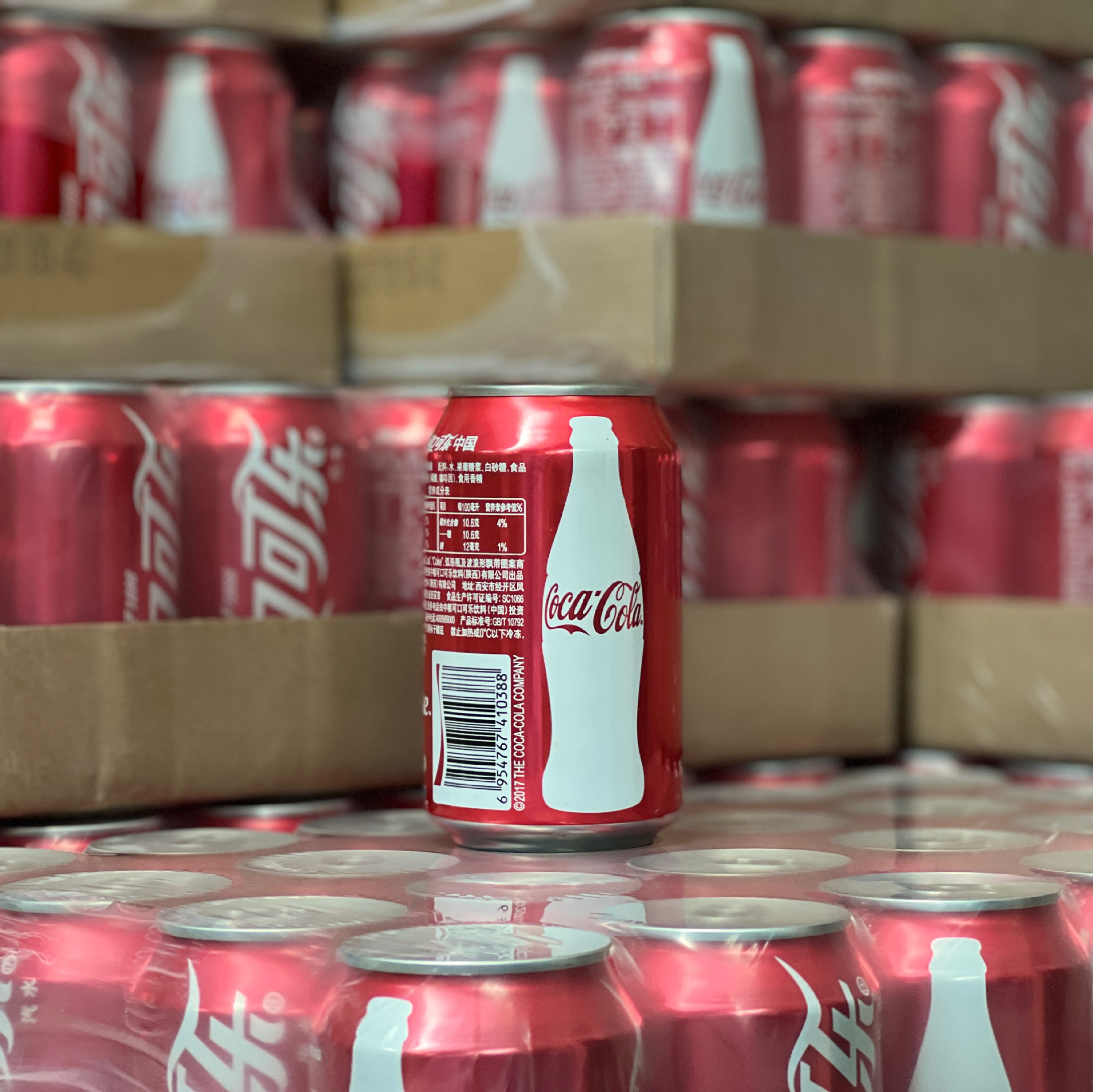 Vertical Version of Coca-Cola 330ml*24 Bottles Full Box Merchant Engraved Beverage Nationwide Wholesale Beverage New Gift