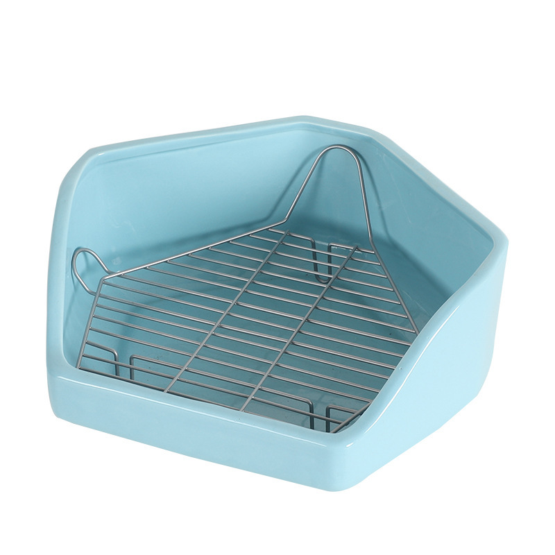 Five-Sided Oversized Weighted Anti-Flip Rabbit Ceramic Toilet Chinchilla Squirrel Ceramic Potty Anti-Spray Rabbit Supplies