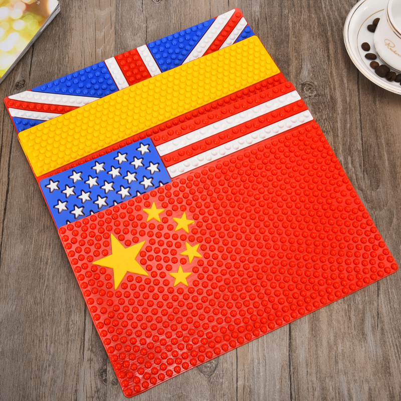 Многофункциональная бесшовная несущая подложка для мобильного телефона в автомобиле, номер временной парковки, мягкая резиновая подложка для хранения