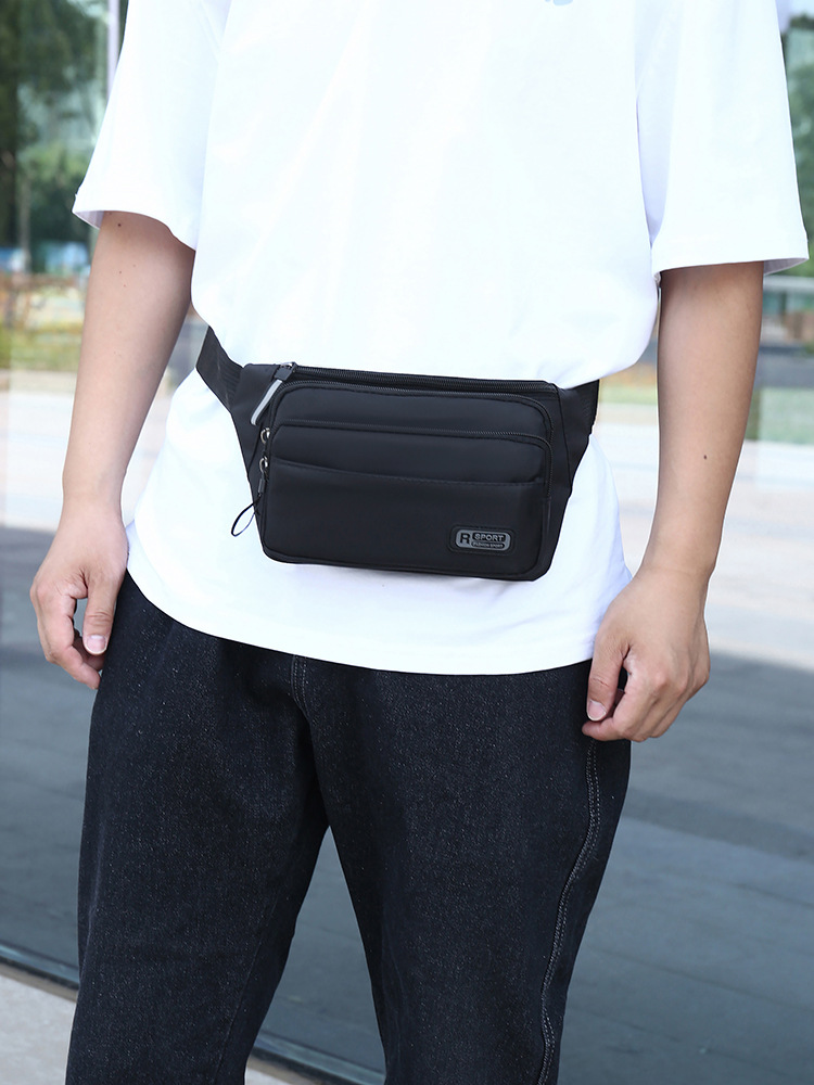 New Waist Bag Men and Women's Large Capacity Business Cash register Wallet Multi-functional Sports Waist Bag Multi-layer Practical Wear-resistant Chest