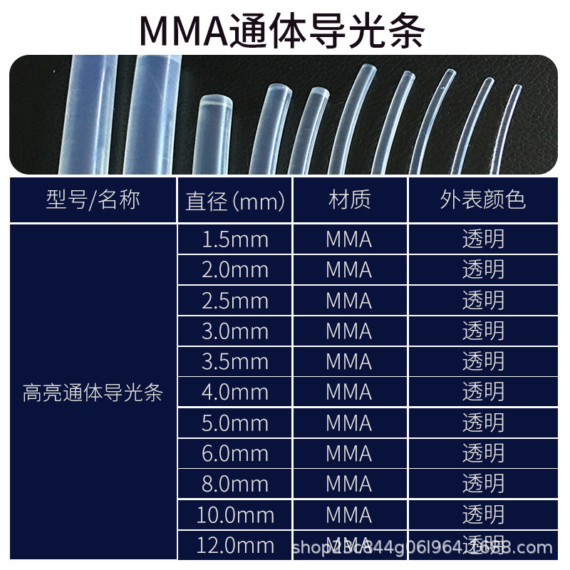 Fiber Optic Pattern Led Light Guide Decorative Strip Teflon Fiber Optic Cable High-Brightness Full-Body Light Guide Strip