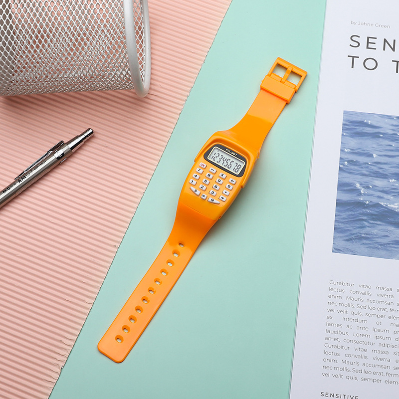 New children's electronic calculator watch portable multi-functional creative computer toy watch manufacturers wholesale
