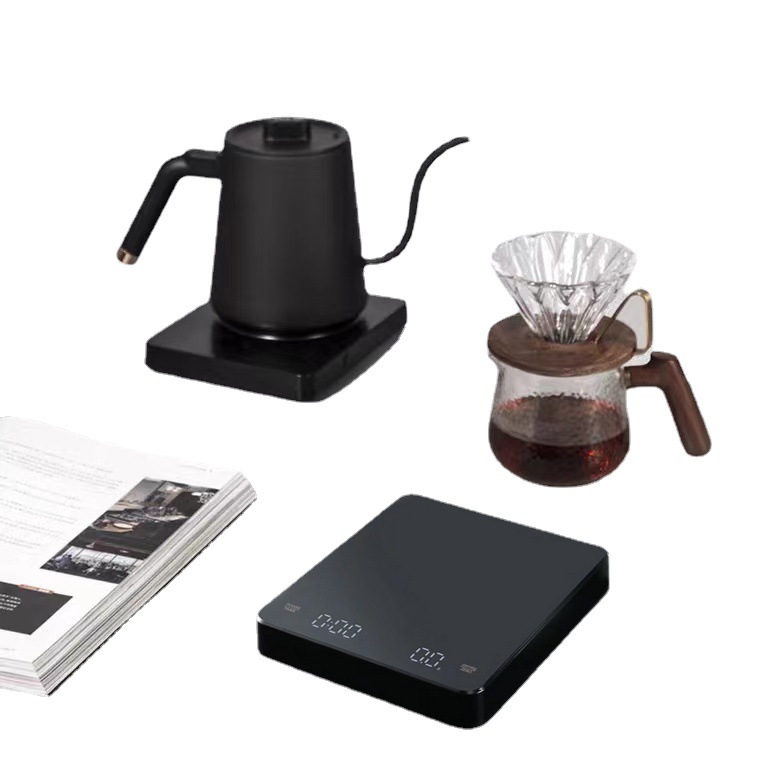 Hand Coffee Electronic Home Coffee Bean Weighing Italian Chronograph Weighing Kitchen Baking Scale Charging Electronic Scale