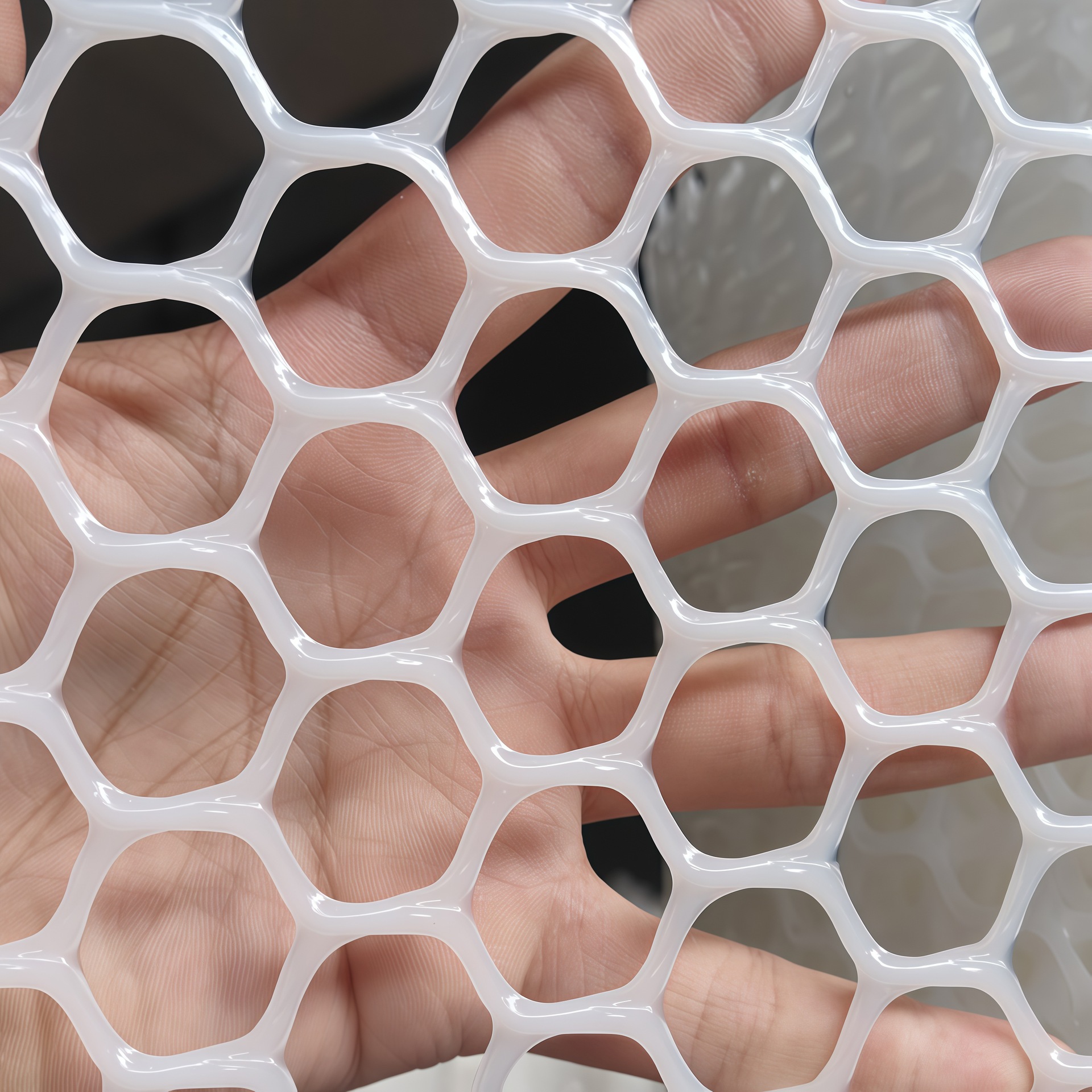 White Thickened Plastic Flat Mesh Balcony Protective Mat for Breeding Chicken, Duck and Goose Dung Leakage Brooding Mat