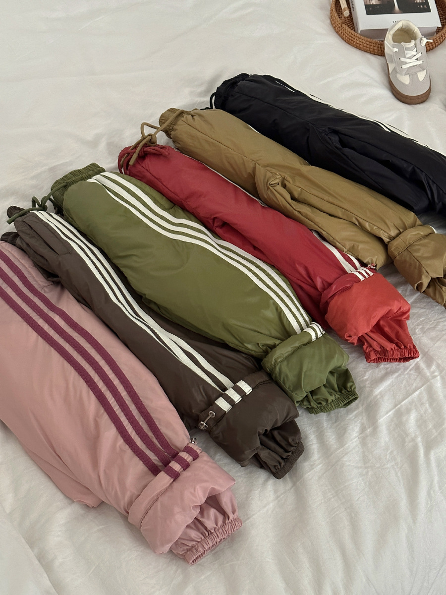 Autumn and Winter Versatile Korean-Style Children's down Pants, White Duck down Winter Casual Warm Long Pants, Wholesale Live Sale