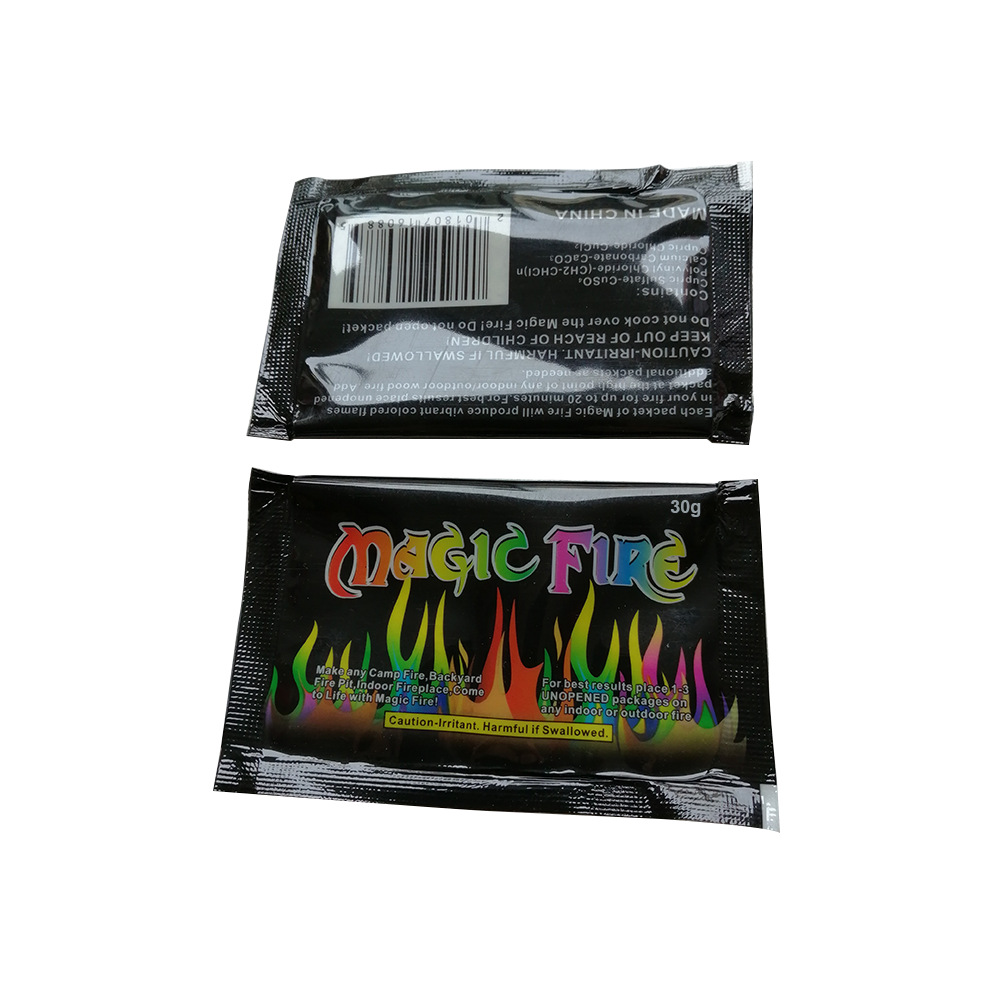Цветная пудра для огня для вечеринок, меняющая цвет, магические игрушки