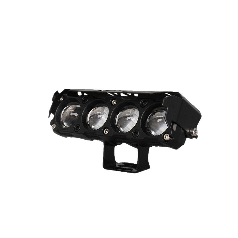 Cross-border Four-eye Motorcycle LED Spotlight High-bright Front Car Light Modified Headlight Electric Vehicle Small Steel Cannon Spotlight
