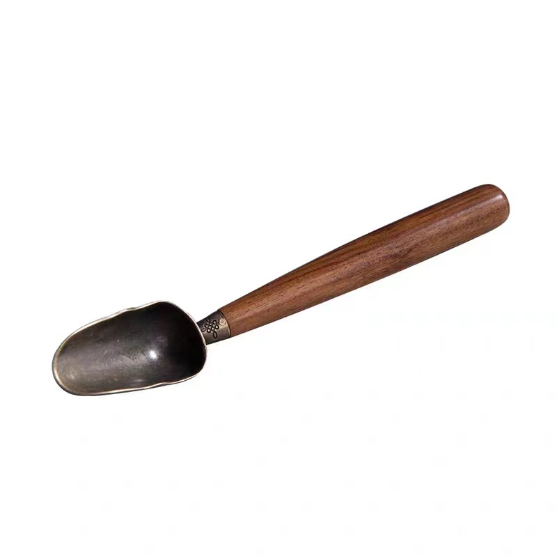 Ebony tea spoon tea shovel tea spoon Bergamot Tea take tea spoon measure teaspoon Chinese kung fu tea set accessories