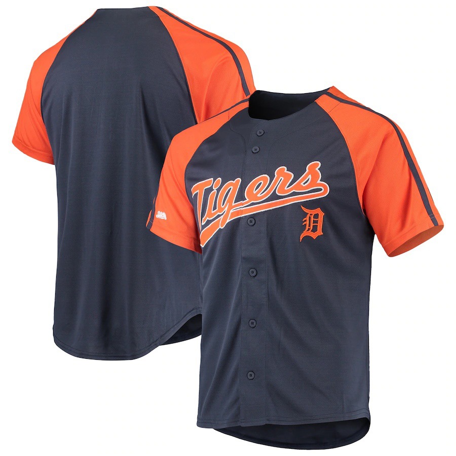 European and American Cross-Border Professional Baseball Uniforms, Softball Uniforms, American Baseball Shirts Customized Detroit Tigers