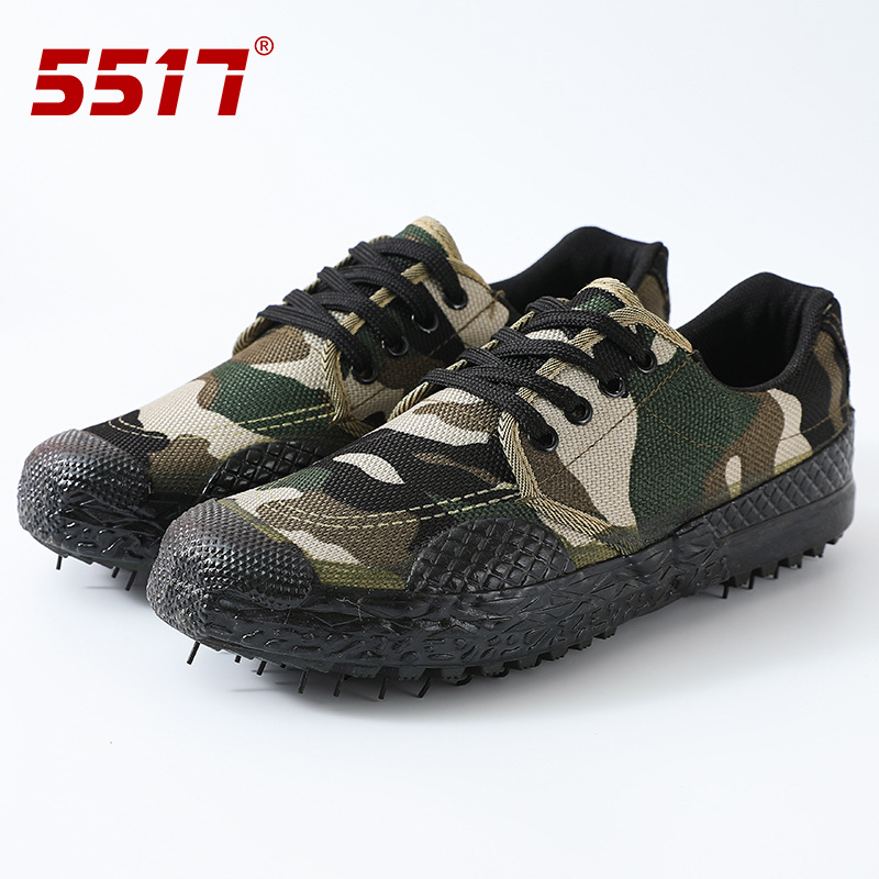 5517 Rubber Military Training Shoes Men's Low-top Canvas Shoes Women's Farmland Work Shoes Rubber Shoes Sneakers Liberation Shoes