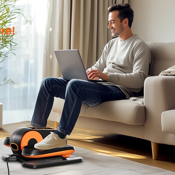 Mute intelligent non-knee injury electric elliptical machine leg training home upper and lower limbs auxiliary exercise fitness equipment