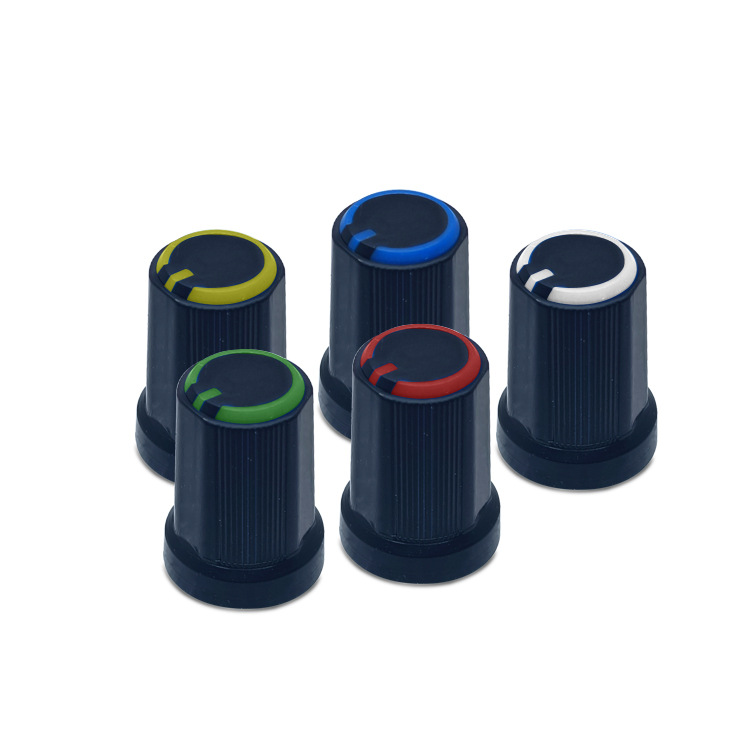 Sound card volume adjustment knob sound amplifier knob plum handle D shaft handle potentiometer knob cap 12X16.5mm
