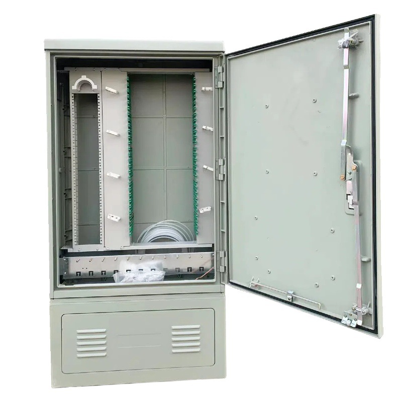288-Core Optical Fiber Cabinet Smc Outdoor Floor-Standing Transfer Box Without Jumping and Connected to 288-Core Four-Net-In-One Optical Delivery Box