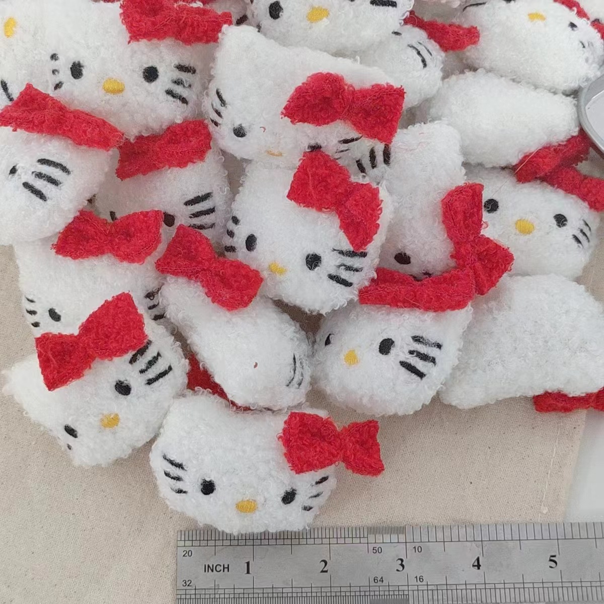 Red Knot kitty Cartoon Plush Animal DIY Accessories Decorative Accessories Hat Clothing Socks Hairpin Accessories