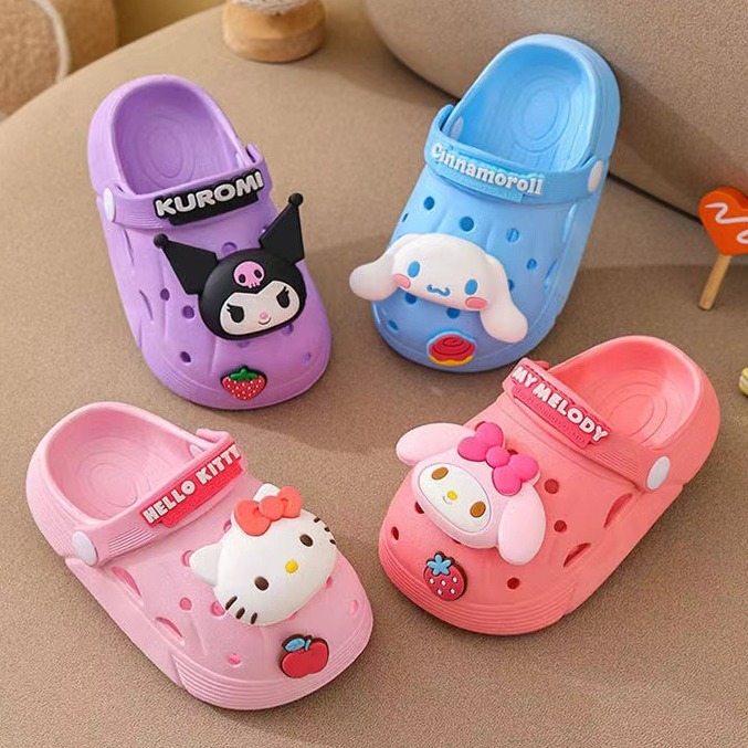 Детские сандалии и тапочки Kulomi Genuine Sanrio на лето для девочек с толстым основанием оптовая продажа