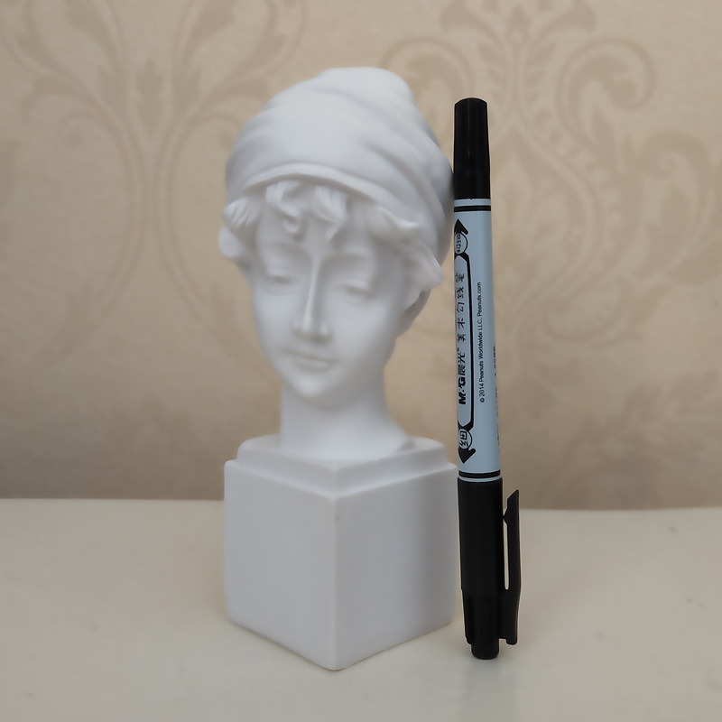 Small size Nordic David resin plaster statue art head portrait decoration figure sculpture living room wine cabinet home decoration