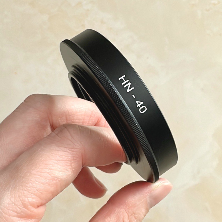 HN-40 Lens Hood Suitable for Nikon Mirrorless Camera Z50 Z30 Zfc Lens Z 16-50mm Aluminum Alloy Hood