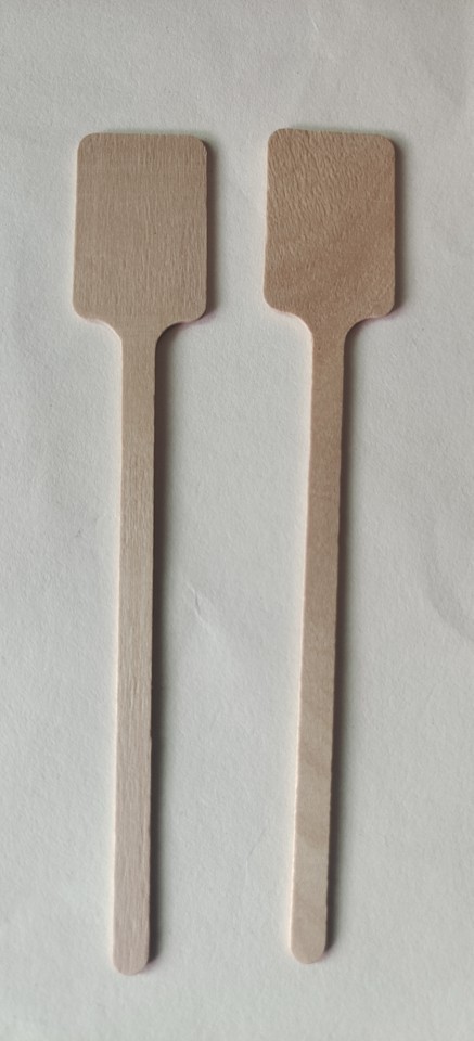 Disposable clean and environmentally friendly special-shaped stirring rods of various sizes support various packages of 0g0