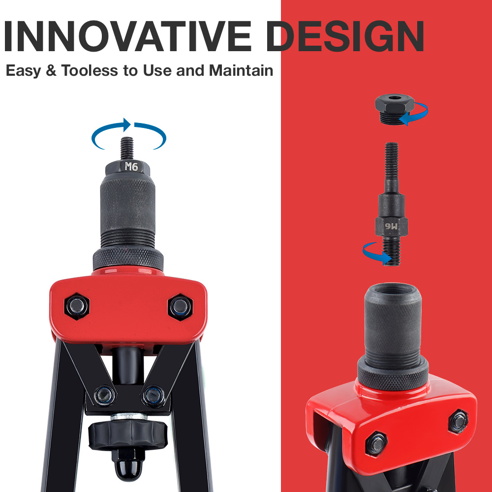 Household Small Rivet Gun, Rivet Pliers, Auto Repair Hardware Tools, Manual Rivet Nut Gun Combination Tool Set