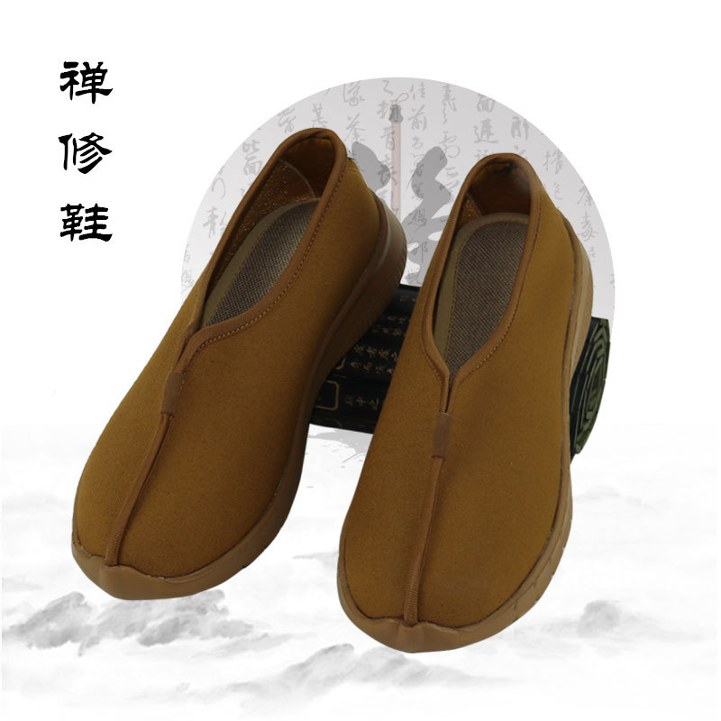 Meditation Shoes Monk Shoes Monk Monk's Master Nun New Breathable Soft Bottom Retro Monk Shoes Monk Shoes Monk Shoes