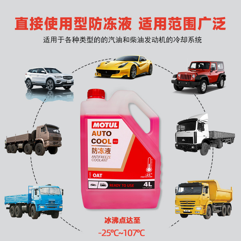 Motul long-acting antifreeze for car special red blue antifreeze engine coolant-25 degrees