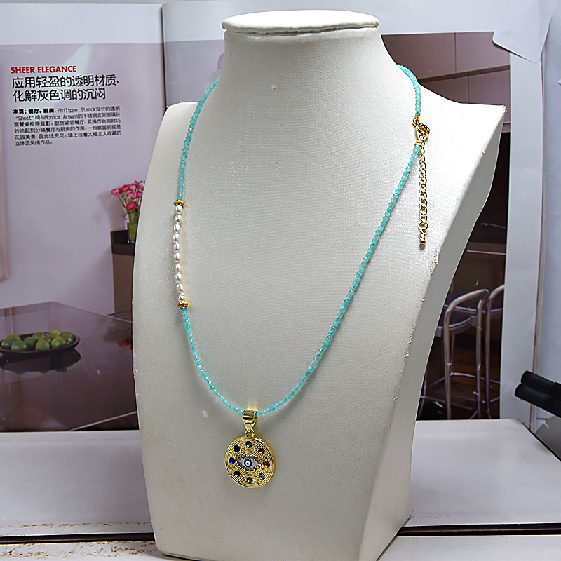 Natural Crystal Pearl Necklace Choker Original Baby Beads Sweet Ultra-Fine Collarbone Chain Wholesale Amethyst