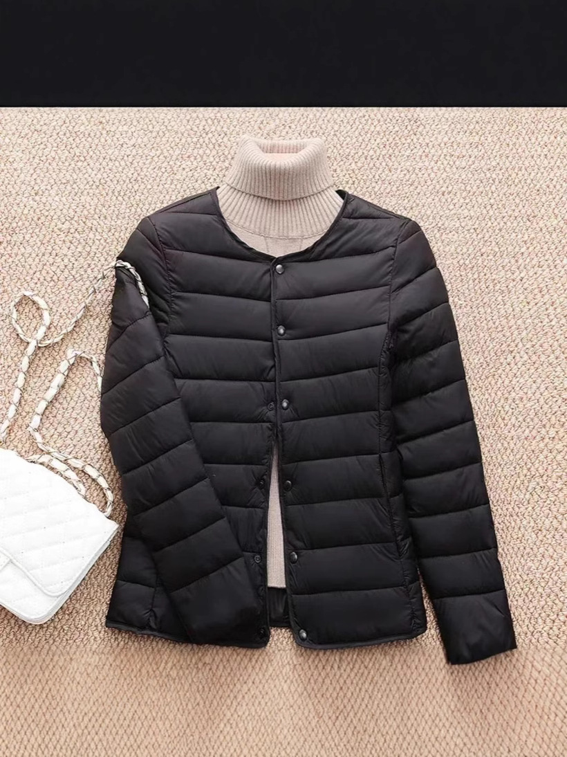 Women's cotton-padded jacket 3 light and thin inner container cotton-padded jacket short 2024 new autumn and winter cotton-padded jacket inner container warm coat