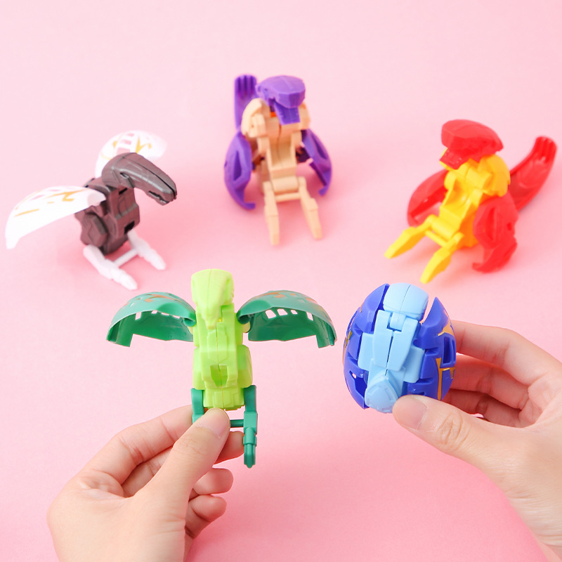 Dinosaur Deformed Toys Deformed Egg Children's Simulation Dragon Egg 6.4cm Gashapon Boy Kindergarten Gift Wholesale
