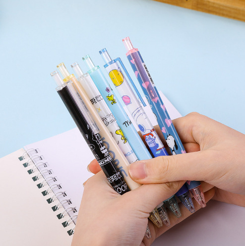 Press Gel Pen ins Girls Press Water Pen Stationery Store Press Gel Pen Black Water Pen Wholesale Gel Pen