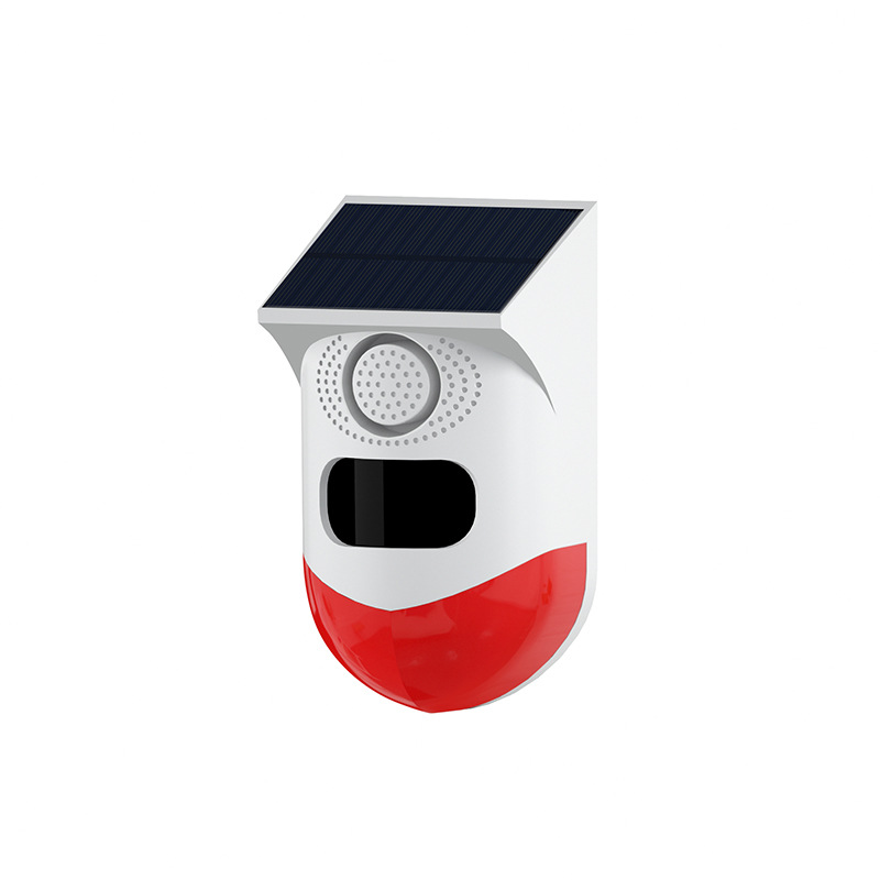 4g Solar-Powered Sound and Light Alarm Cross-Border Wifi Outdoor Alarm Anti-Theft Outdoor Infrared Sensor Remote Control Voice