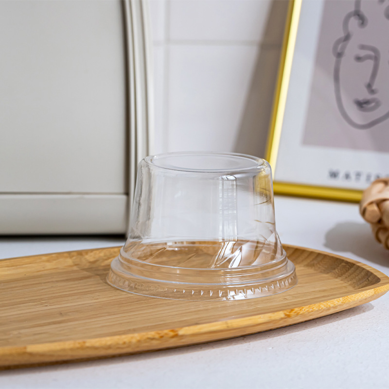 98 Caliber High Arch Lid Disposable Transparent Pet Plastic Cup Lid Coffee Cup Lid Beverage Paper Cup Transparent Lid Batch