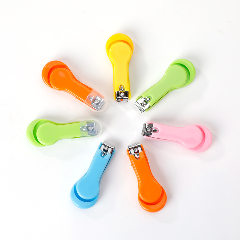 Baby Nail Clippers Candy Color Children's Special Anti-Pinch Lever Type Nail Clippers Baby Safety Nail Clippers Wholesale