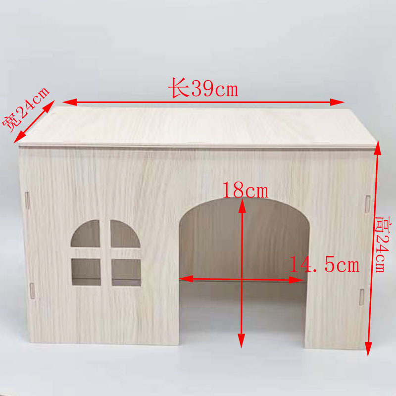 Wholesale Totoro Wooden Wooden House Demon Squirrel House Totoro Guinea Pig Squirrel Nest Dutch Pig Rabbit Landscaping Supplies