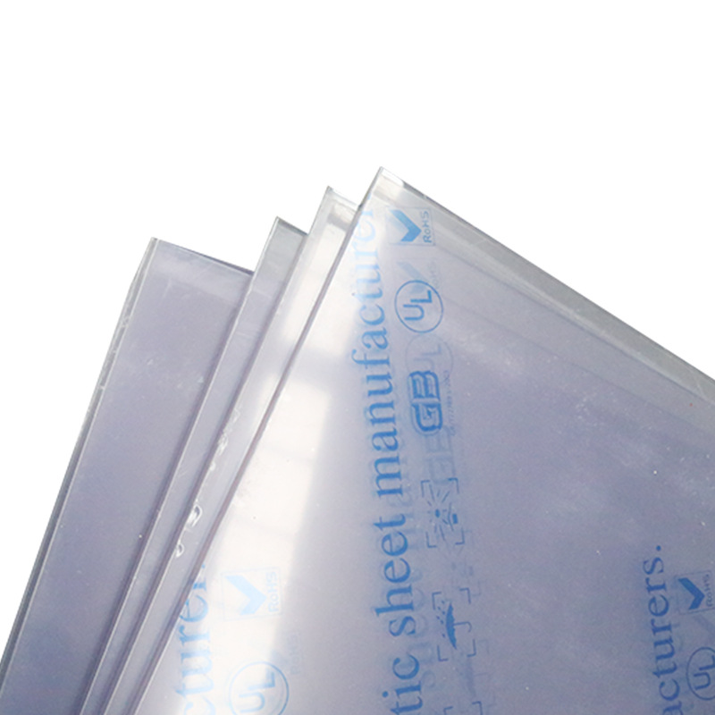 Factory wholesale transparent PVC hard board anti-static PVC board PVC board acid and alkali corrosion resistant zero cut processing