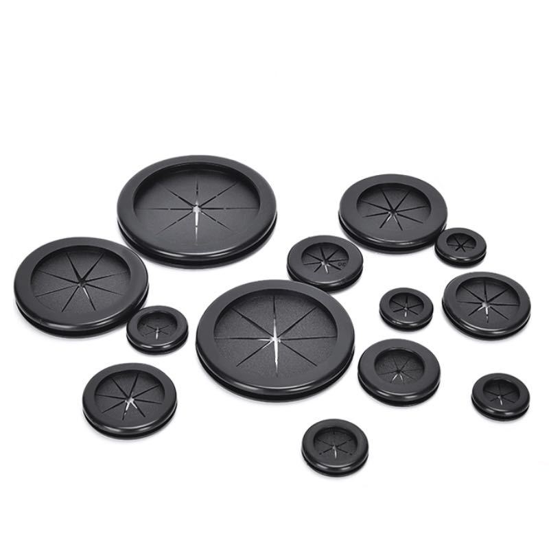 Environmental protection double-sided rice-shaped protective coil without passing through the coil chassis rubber ring dust-proof sealing ring wire protective sleeve