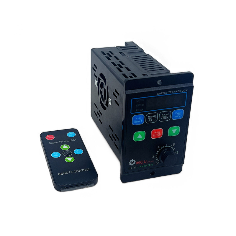 Single-phase AC220V simple small three-phase inverter fan pump special single-in three-out with remote control UX series