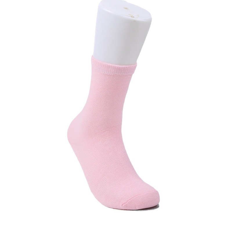 Gel anti-cracking socks cotton autumn and winter men's mid-calf solid color foot crack socks women's full rubber foot crack socks