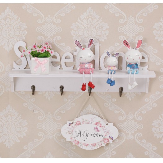 Wood plastic wall shelf creative carved shelf photo wall shelf partition shelf