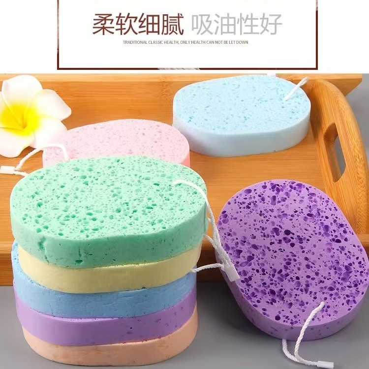 Экспериментальная губка для умывания из грецкого ореха, очищающая губка