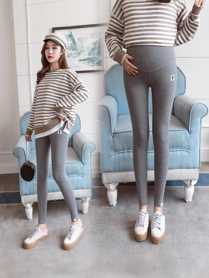 Maternity Leggings Autumn and Winter Outer Wear Loose Large Size Casual Maternity Pants Women's Spring Small High Waist