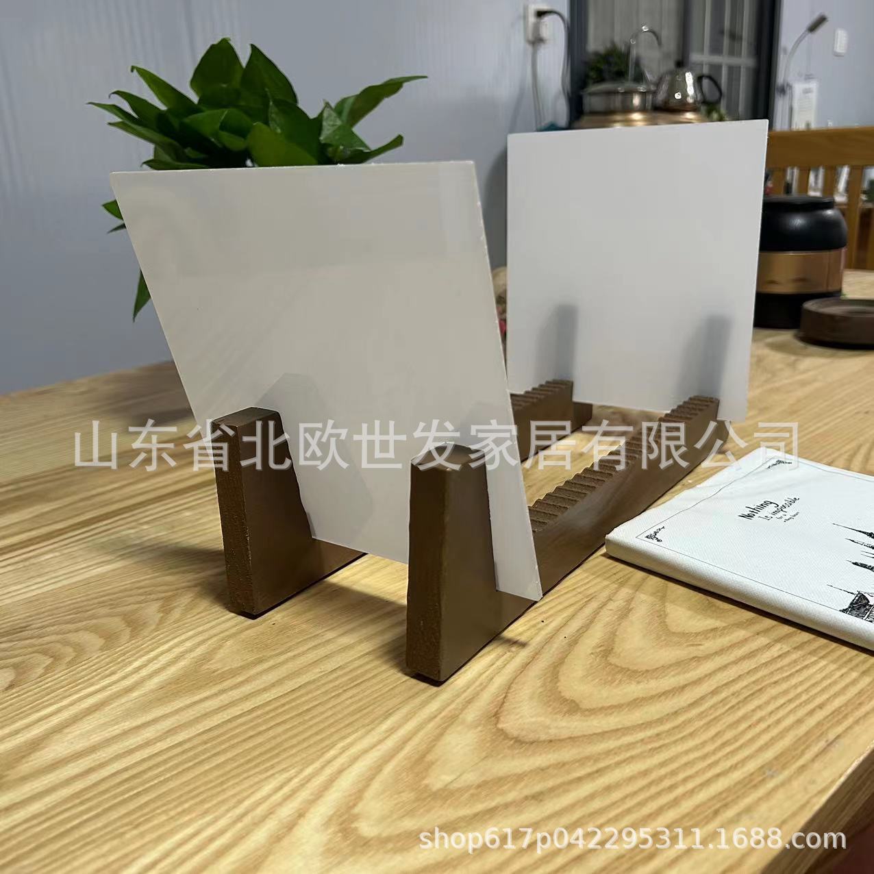 American LPs Portable Foldable Vinyl Record Display Stand Solid Wood Record Stand CD Stand 50 Disc Rack