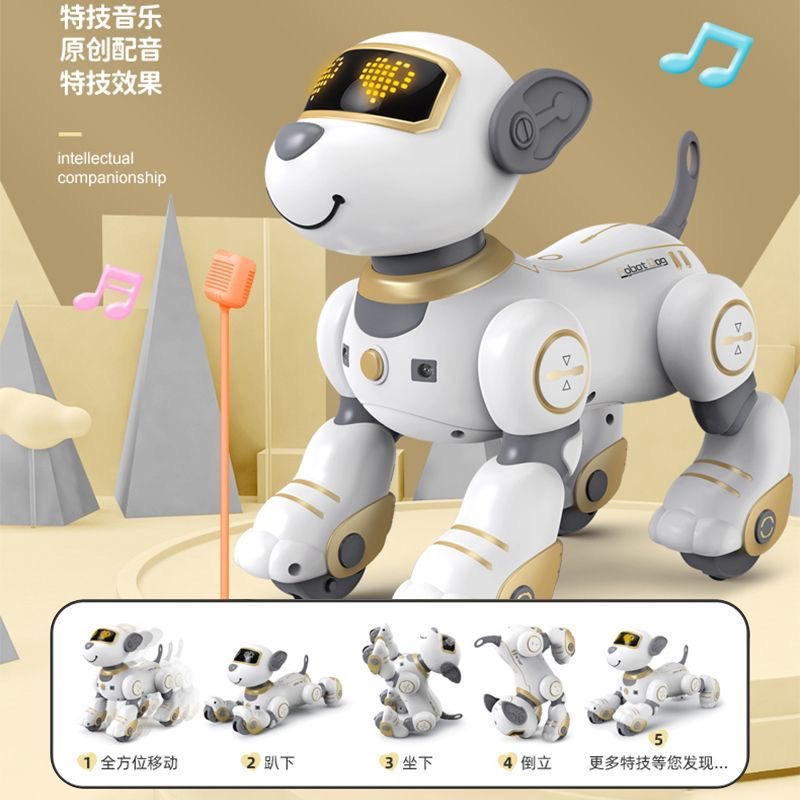 AI Intelligent Robot Dog Dubi Dog Voice Control Voice Dialogue Programming Remote Control Educational Robot Early Education Children's Toys