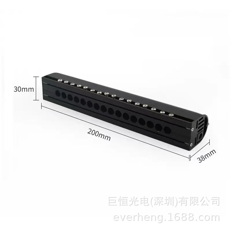LED white light 16 hole inline meteor machine with remote control voice control KTV home theater star light
