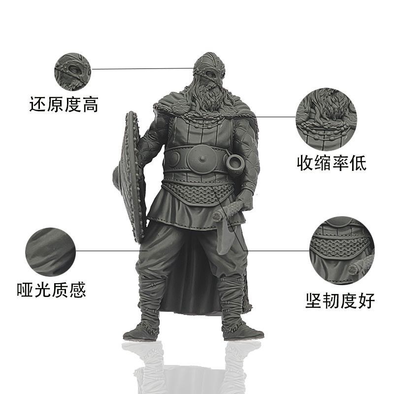 Apocalypse Ceramic Miniature Resin High Precision Low Shrinkage Matte Texture Lcd/Dlp Light-Curing Resin