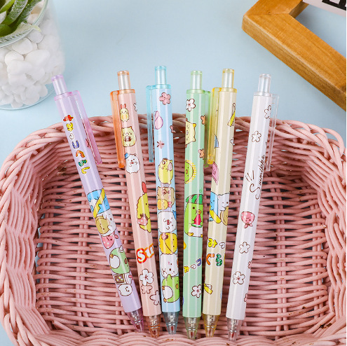 Press Gel Pen ins Girls Press Water Pen Stationery Store Press Gel Pen Black Water Pen Wholesale Gel Pen