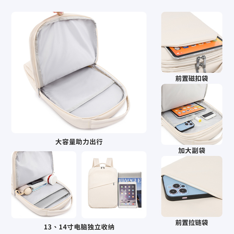 Wholesale Computer Backpack Trendy Men and Women Travel Casual Business Large Capacity Schoolbag Travel Multi-purpose Student Backpack